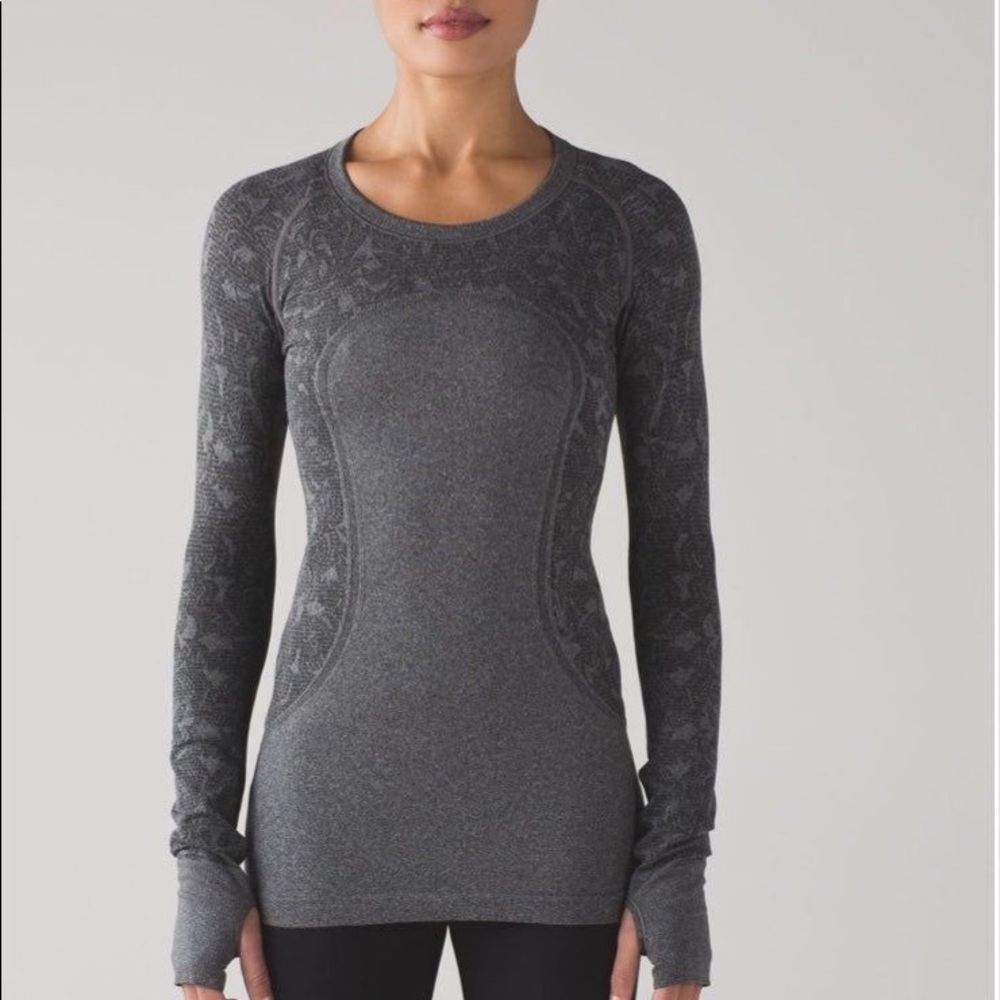 Lululemon floral gray swiftly tech